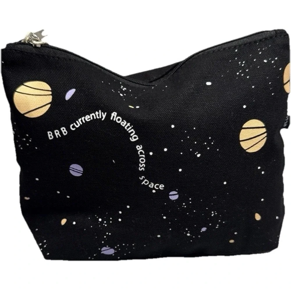 Makeup Bag – Space Travel Bag Ecoright BRB Print‎ Cosmetic Pouch NWOT